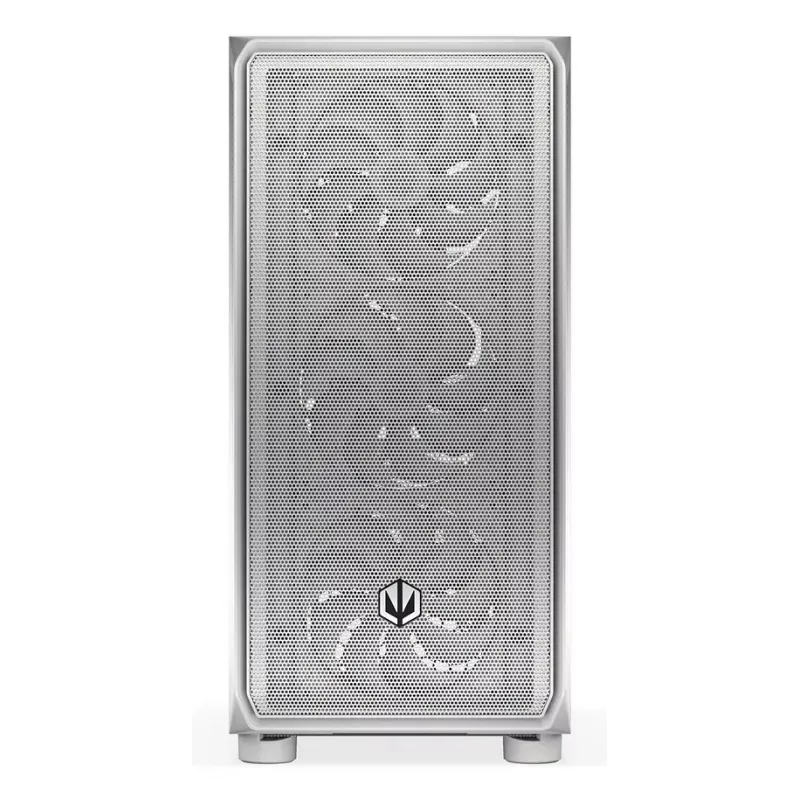 Caja semitorre para PC ENDORFY ARX 500 ARGB Blanca – cristal templado, compatible con ATX/Micro-ATX/Mini-ITX, 3x140 mm frontal + 1x140 mm trasero, 1×3,5