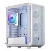 Caja semitorre para PC ENDORFY ARX 500 ARGB Blanca – cristal templado, compatible con ATX/Micro-ATX/Mini-ITX, 3x140 mm frontal + 1x140 mm trasero, 1×3,5