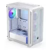 Caja semitorre para PC ENDORFY ARX 500 ARGB Blanca – cristal templado, compatible con ATX/Micro-ATX/Mini-ITX, 3x140 mm frontal + 1x140 mm trasero, 1×3,5