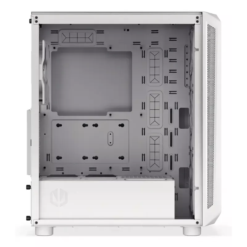 Caja semitorre para PC ENDORFY ARX 500 ARGB Blanca – cristal templado, compatible con ATX/Micro-ATX/Mini-ITX, 3x140 mm frontal + 1x140 mm trasero, 1×3,5