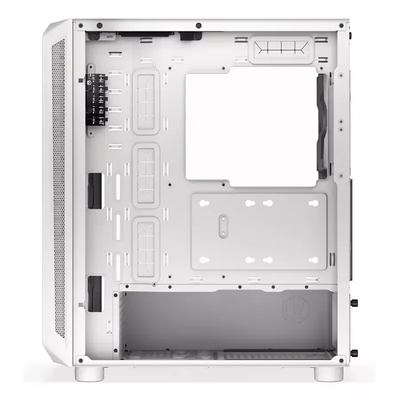 Caja semitorre para PC ENDORFY ARX 500 ARGB Blanca – cristal templado, compatible con ATX/Micro-ATX/Mini-ITX, 3x140 mm frontal + 1x140 mm trasero, 1×3,5