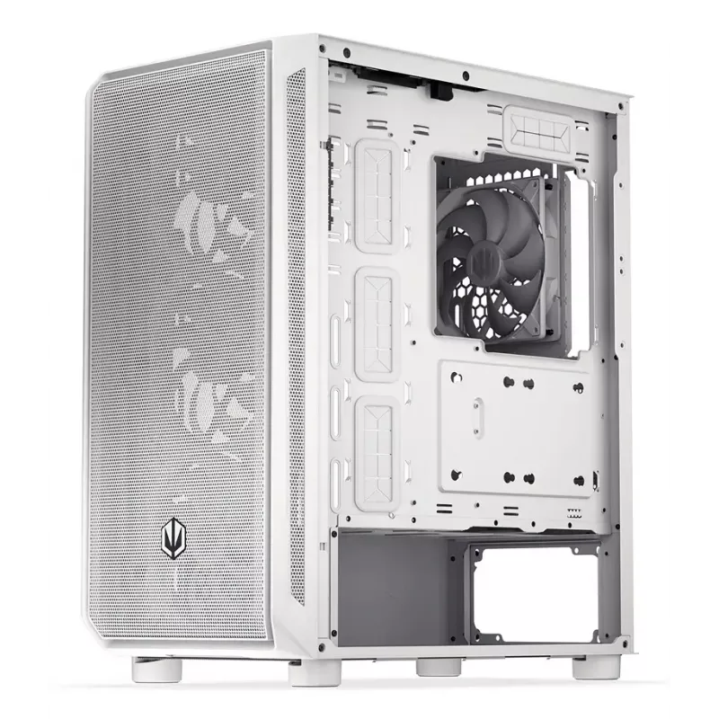 Caja semitorre para PC ENDORFY ARX 500 ARGB Blanca – cristal templado, compatible con ATX/Micro-ATX/Mini-ITX, 3x140 mm frontal + 1x140 mm trasero, 1×3,5
