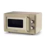 Ariete Vintage Line 3960 Microondas vintage, 800 W, capacidad 20 L, 3 funciones, 5 niveles de cocción, temporizador, Beige