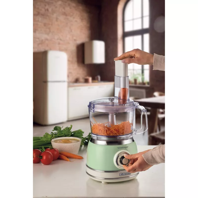 Robot de cocina ARIETE Vintage Line 1781/04 — 1000 W, 2,1 L, Verde