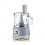 Robot de cocina ARIETE Vintage Line 1781/05 — 1000 W, bol 2,1 L, control giratorio, cuchillas de acero inoxidable, azul