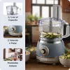 Robot de cocina ARIETE Vintage Line 1781/05 — 1000 W, bol 2,1 L, control giratorio, cuchillas de acero inoxidable, azul