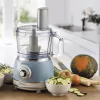 Robot de cocina ARIETE Vintage Line 1781/05 — 1000 W, bol 2,1 L, control giratorio, cuchillas de acero inoxidable, azul