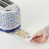 Tostadora Ariete 155 Capri, 810W, 2 rebanadas, 6 niveles de tostado, bandeja recogemigas, función descongelar, expulsión automática, sin pinzas