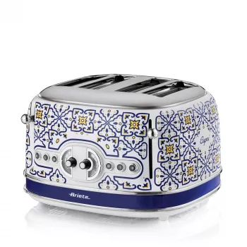 Tostadora ARIETE Capri 4 rebanadas, 1630 W, blanco/multicolor