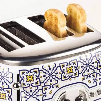 Tostadora ARIETE Capri 4 rebanadas, 1630 W, blanco/multicolor