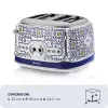 Tostadora ARIETE Capri 4 rebanadas, 1630 W, blanco/multicolor