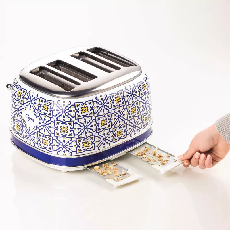 Tostadora ARIETE Capri 4 rebanadas, 1630 W, blanco/multicolor