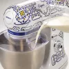 Robot de cocina Ariete 1588 Capri, batidora planetaria, 7 velocidades, 2400 vatios, 5,5 litros, bol de acero inoxidable