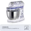 Robot de cocina Ariete 1588 Capri, batidora planetaria, 7 velocidades, 2400 vatios, 5,5 litros, bol de acero inoxidable