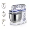 Robot de cocina Ariete 1588 Capri, batidora planetaria, 7 velocidades, 2400 vatios, 5,5 litros, bol de acero inoxidable