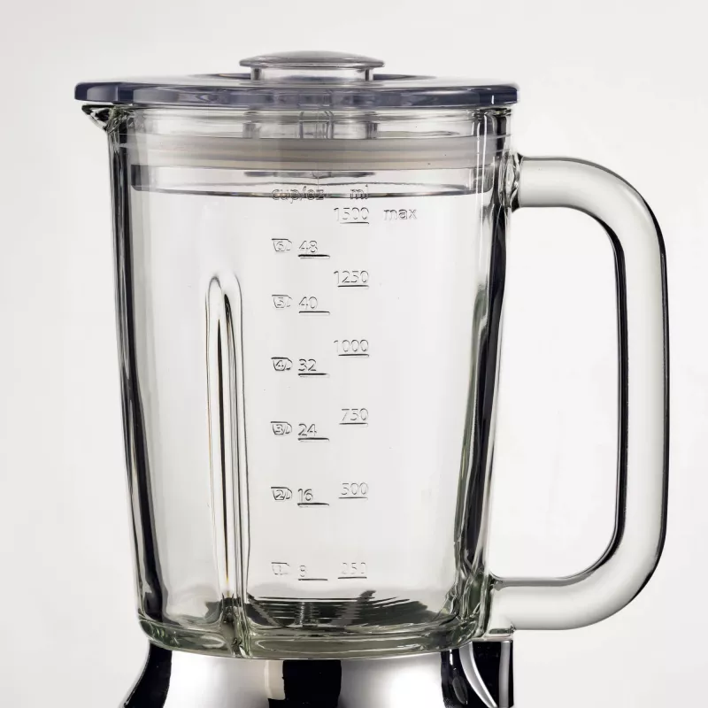 Batidora Ariete 583 Positano con jarra de cristal de 1,5 litros, 4 cuchillas de acero inoxidable, 4 velocidades + Pulse, 1000 vatios