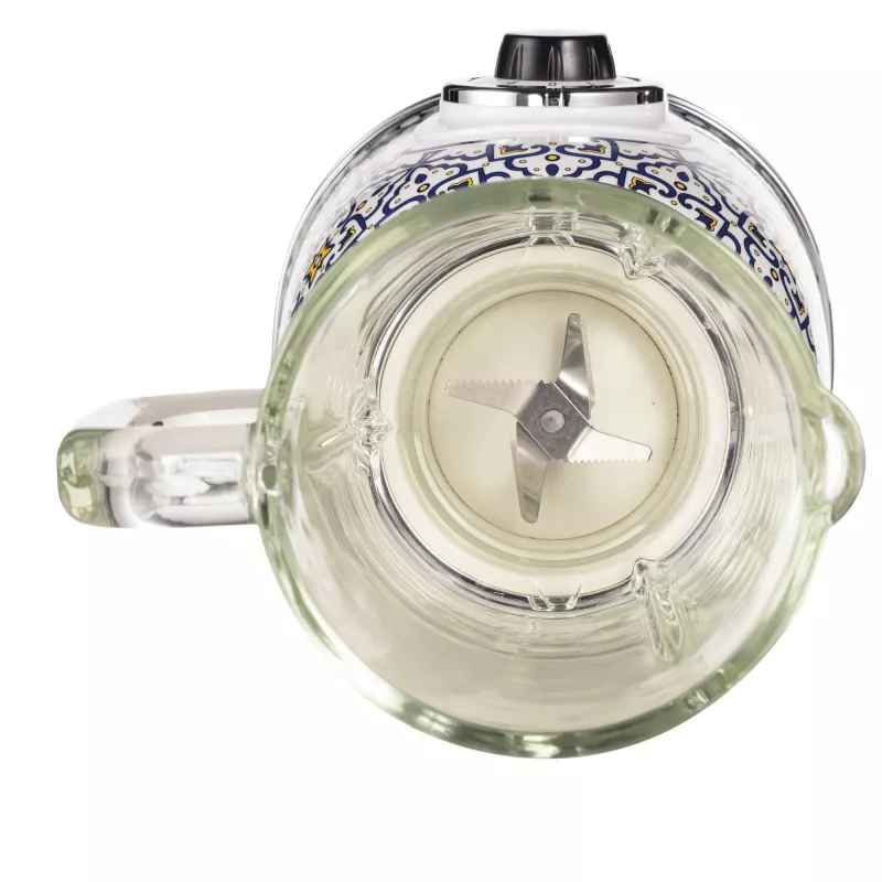 Batidora de vaso Ariete 583 Capri con jarra de cristal de 1,5 litros, 4 cuchillas de acero inoxidable, 4 velocidades + función pulsar, 1000 vatios