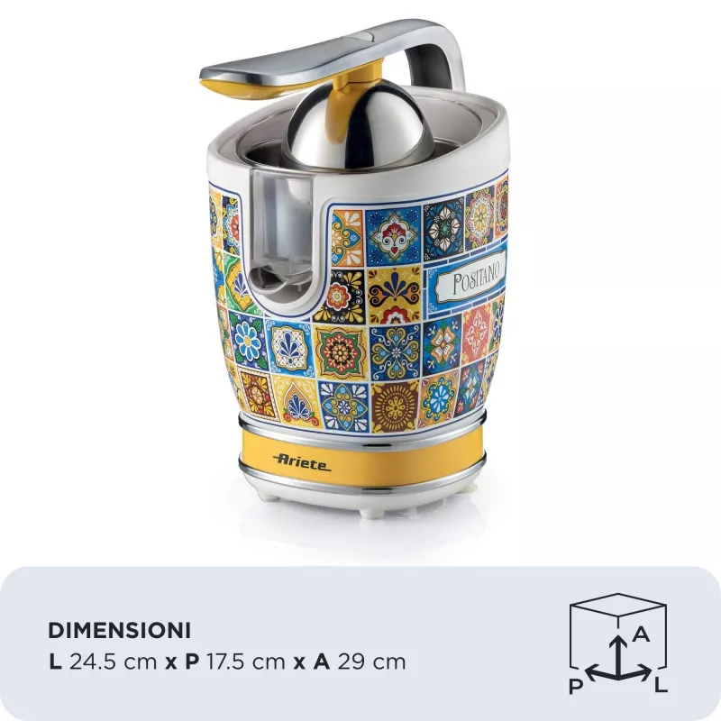 Exprimidor eléctrico Ariete 0413/0P 0,6L 85W Multicolor Amarillo
