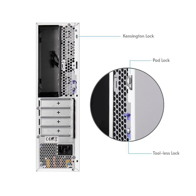 Caja de ordenador Chieftec BE-10W-300 factor de forma pequeño (SFF) Blanco 300 W