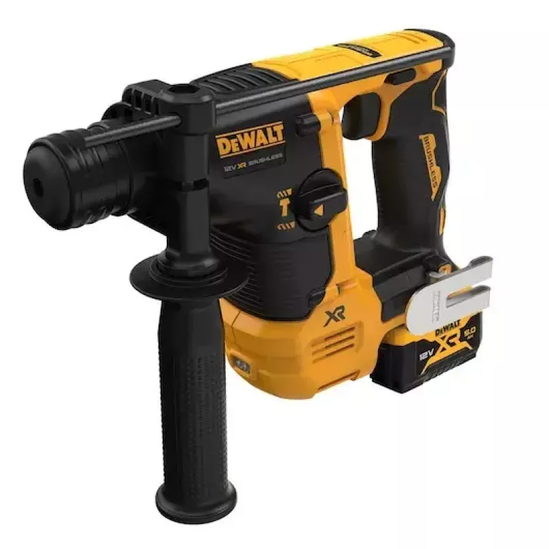 DeWalt DCH072P2-QW martillo perforador SDS-plus a batería 12 V, 2 x 5,0 Ah