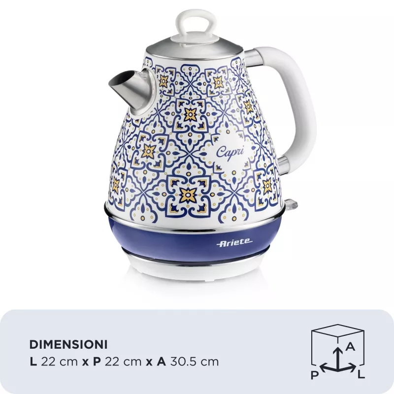 Hervidor eléctrico Ariete 2869/0C 1,7 L 2200 W Azul Multicolor