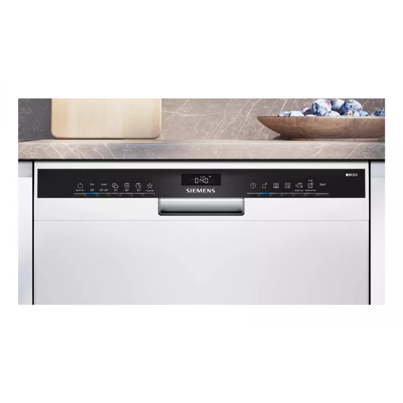 Lavavajillas integrable bajo encimera Siemens SN43HW03TE, 13 cubiertos, 60 cm, Blanco, 46 dB, Home Connect