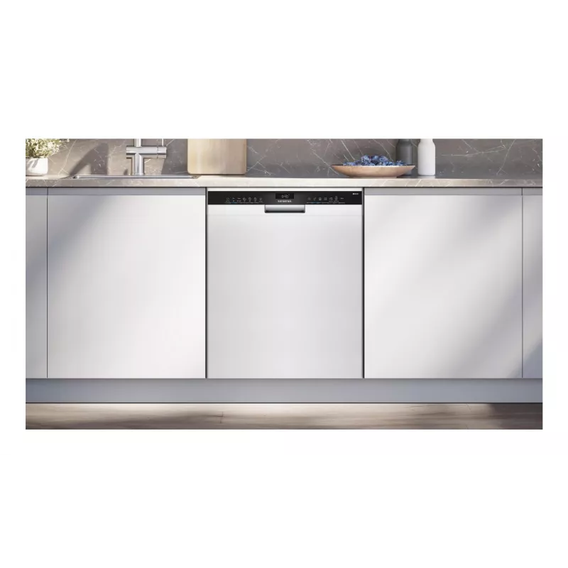 Lavavajillas integrable bajo encimera Siemens SN43HW03TE, 13 cubiertos, 60 cm, Blanco, 46 dB, Home Connect