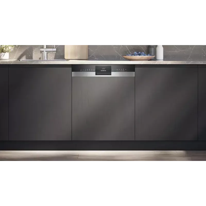 Lavavajillas Siemens iQ300 SN53HS16AE semintegrado, 13 cubiertos, 42 dB, 9 L/ciclo, clase energética C