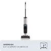 Ariete 2483 Aqua Force Wash & Vacuum, aspirador inteligente, limpiador de suelos inalámbrico, batería, aspira y friega, pelo de mascotas, suciedad seca y húmeda, capacidad 700 ml, accesorios incluidos