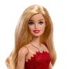 Muñeca de moda Barbie Mattel 80.º aniversario rubí con vestido rojo y accesorios