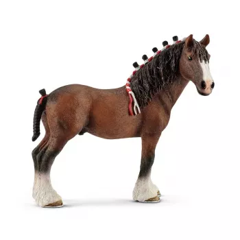 schleich FARM WORLD caballo Clydesdale, 3 año(s), animales de granja / juguete de granja, caballos, multicolor, plástico, 1 unidad