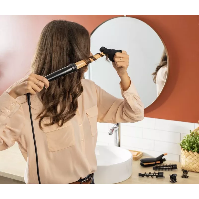 Multistyler Rowenta Infinite Looks CF4231 Warm negro, bronce 1,8 m