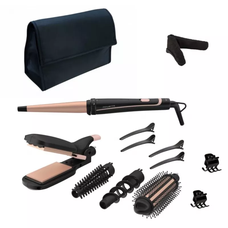 Multistyler Rowenta Infinite Looks CF4231 Warm negro, bronce 1,8 m