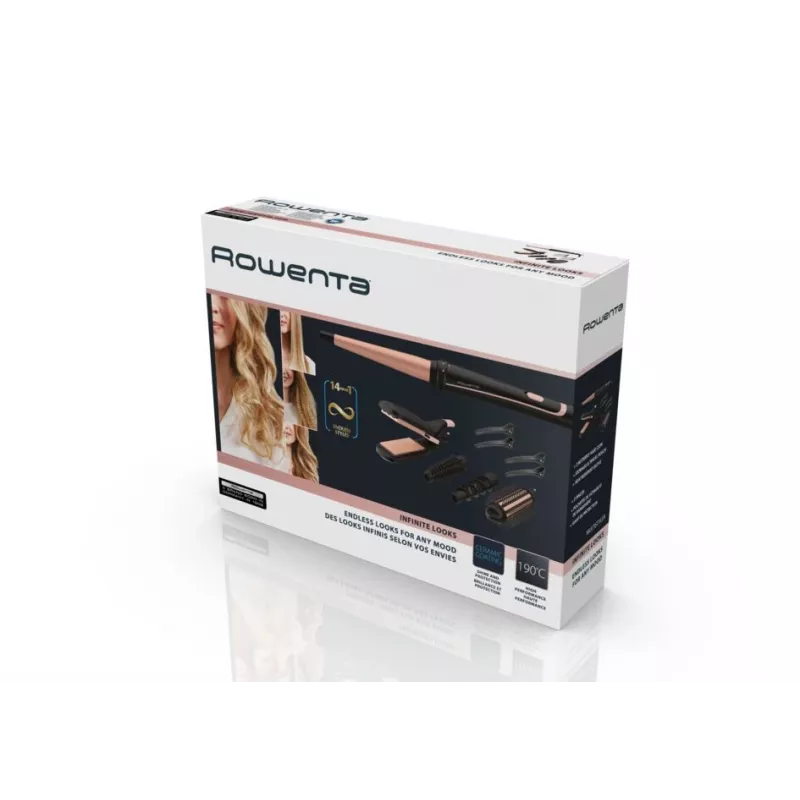 Multistyler Rowenta Infinite Looks CF4231 Warm negro, bronce 1,8 m