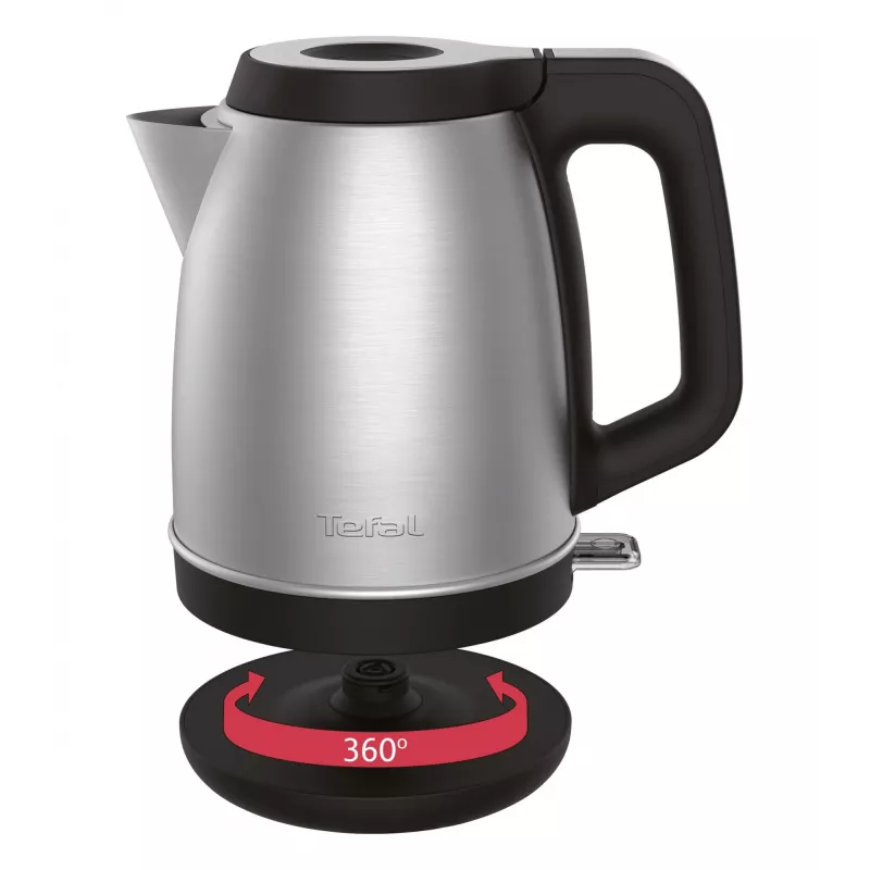 Tefal KI280D hervidor 1,7 l 2400 W negro, acero inoxidable