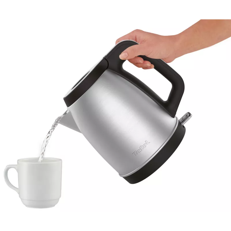 Tefal KI280D hervidor 1,7 l 2400 W negro, acero inoxidable