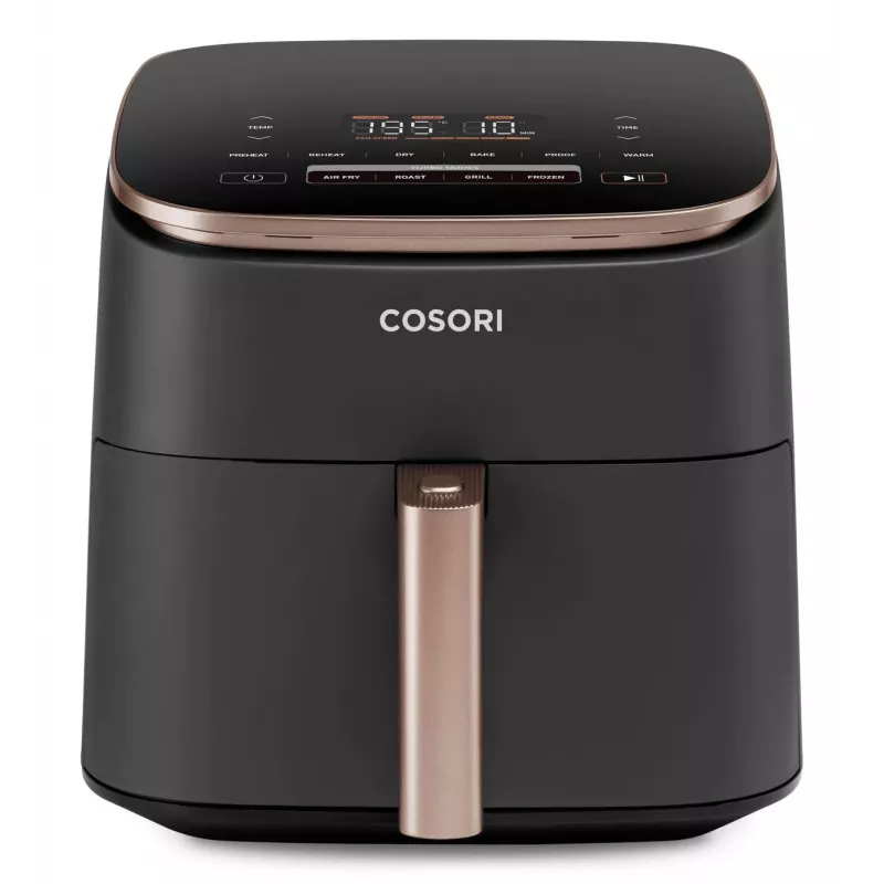 Cosori Turbo Blaze Chef Edition Single freidora de aire 6 L independiente 1725 W negra, oro rosa