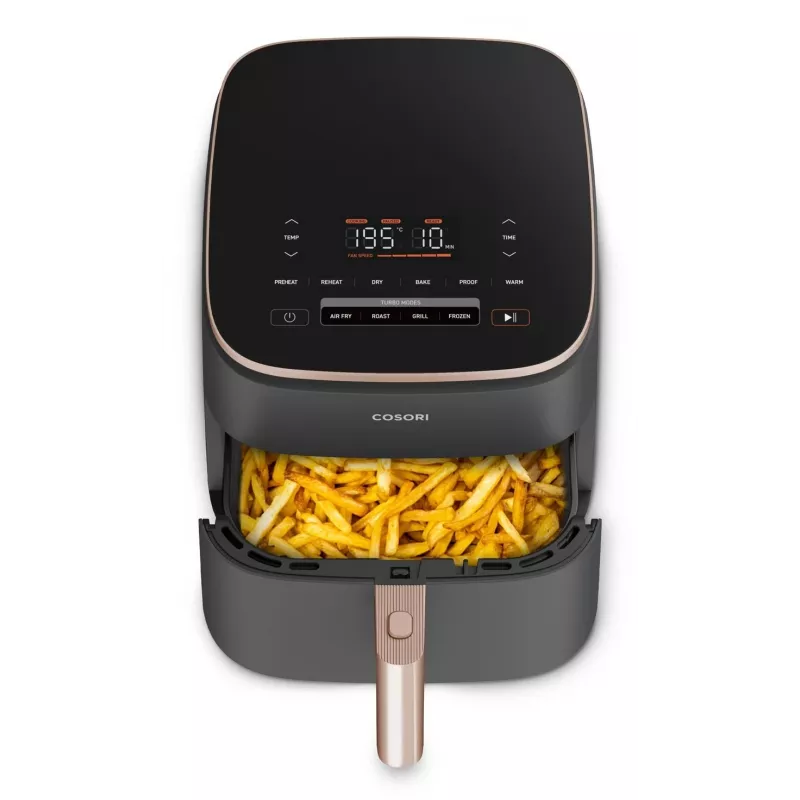 Cosori Turbo Blaze Chef Edition Single freidora de aire 6 L independiente 1725 W negra, oro rosa