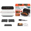 Cosori Dual Blaze Twinfry Chef Edition freidora de aire doble 10 L de sobremesa 2800 W oro rosa, blanca