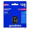 Memoria flash microSDXC GOODRAM 128GB UHS‑I Class 10 (lectura 100 MB/s, escritura 10 MB/s) con adaptador SD