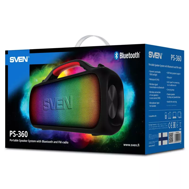 Altavoz portátil mono SVEN PS-360 negro