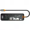 Canyon DS-13 CNS-TDS13 hub USB-C 7 en 1, HDMI 4K, 3x USB 3.0, USB-C PD 100W, lector SD/microSD, Space Grey transparente