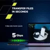Canyon DS-13 CNS-TDS13 hub USB-C 7 en 1, HDMI 4K, 3x USB 3.0, USB-C PD 100W, lector SD/microSD, Space Grey transparente