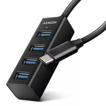 Hub USB-C 3.2 Gen 1 metálico en miniatura AXAGON HUE-M1C