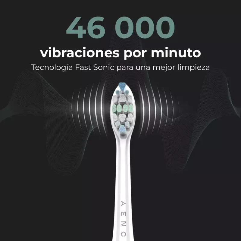 Cepillo de dientes sónico AENO DB5 blanco 5 modos carga inalámbrica