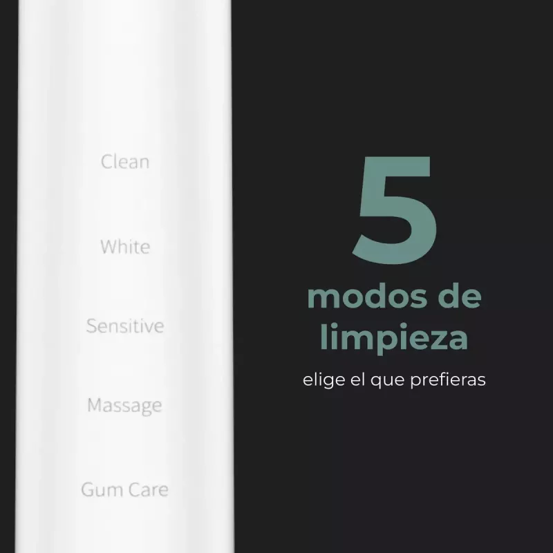 Cepillo de dientes sónico AENO DB5 blanco 5 modos carga inalámbrica