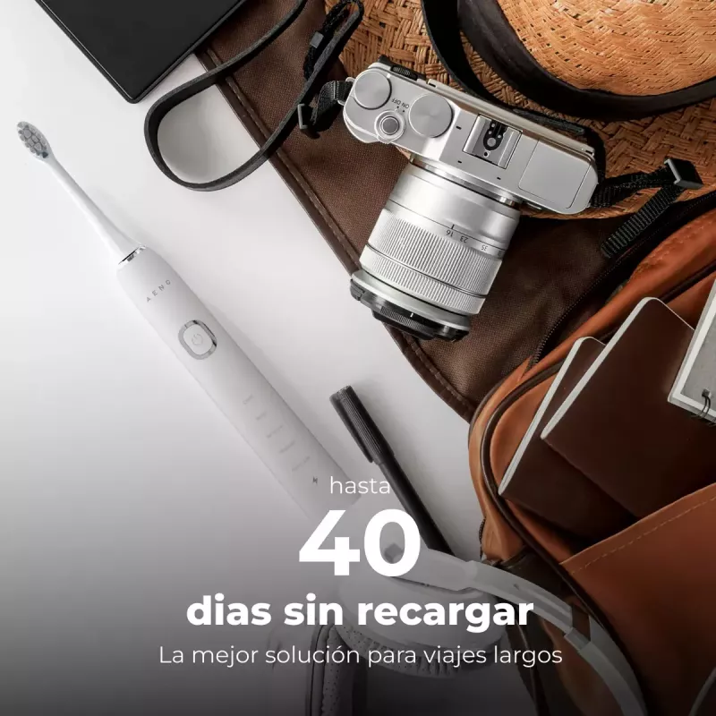 Cepillo de dientes sónico AENO DB5 blanco 5 modos carga inalámbrica