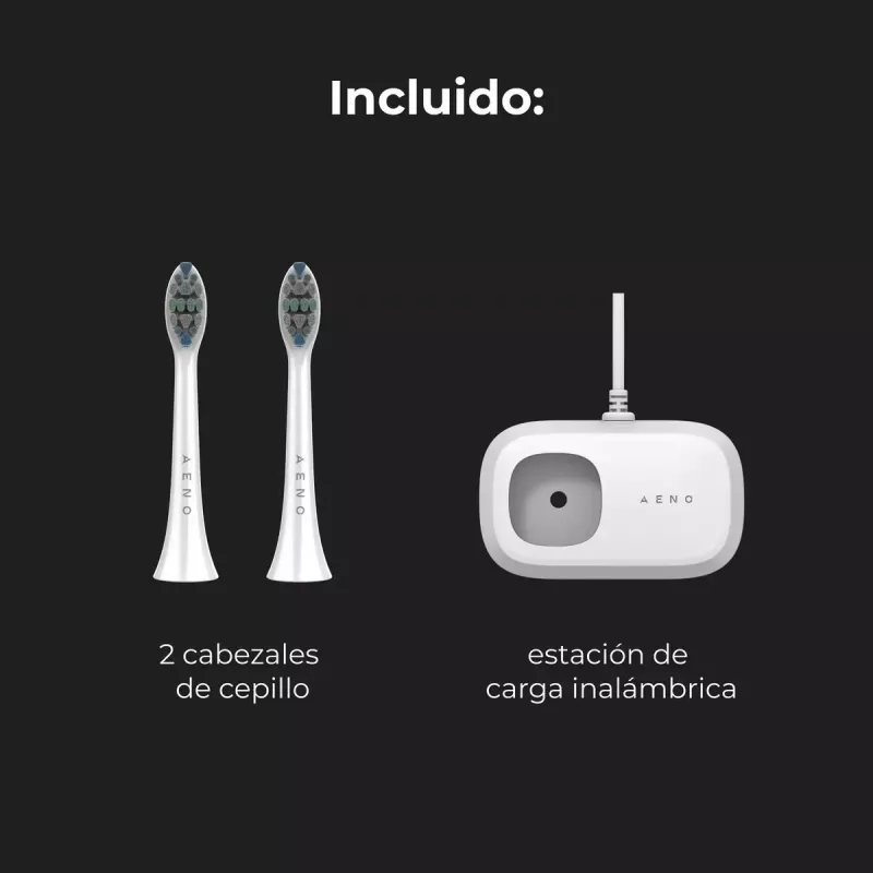 Cepillo de dientes sónico AENO DB5 blanco 5 modos carga inalámbrica