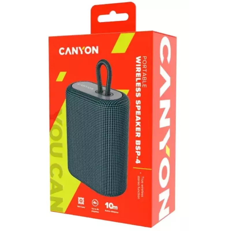 Altavoz portátil estéreo Canyon BSP-4 grafito