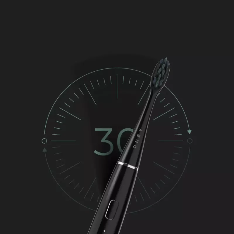 Cepillo de dientes eléctrico sónico AENO DB2S negro 4 modos 46000rpm
